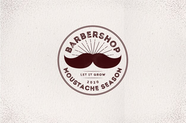 Fondo de movember con un bigote grande