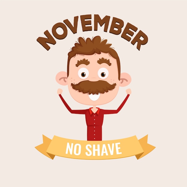 Vector gratuito fondo de movember