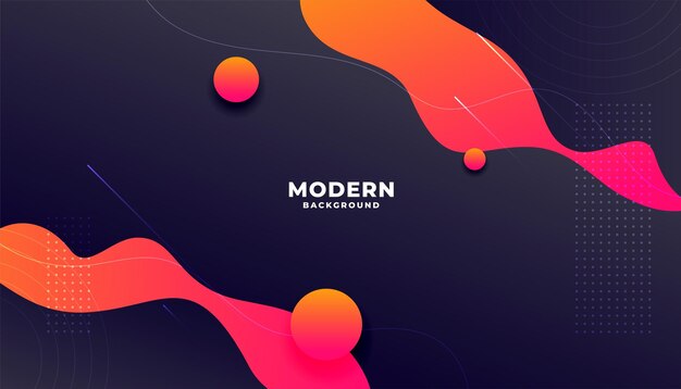 fondo de movimiento fluido creativo y elegante en estilo curvo