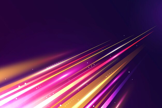 Fondo de movimiento de velocidad de neón realista