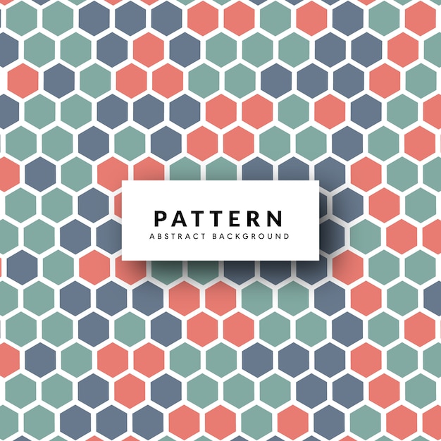 Fondo multicolor patrón de panal