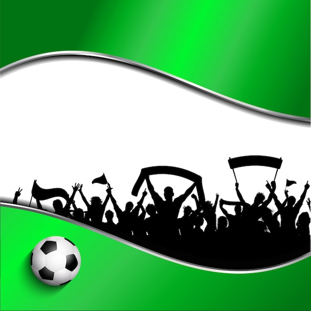 Vector gratuito fondo de multitud de fútbol o fútbol
