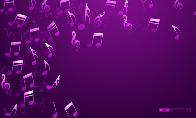 Fondo musical abstracto vectorial Ilustración vectorial