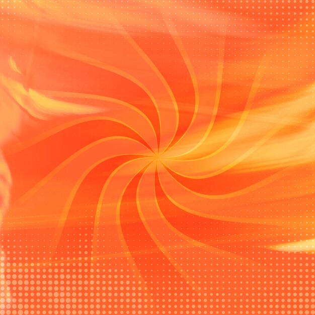 Fondo naranja de acuarela con estilo de remolino