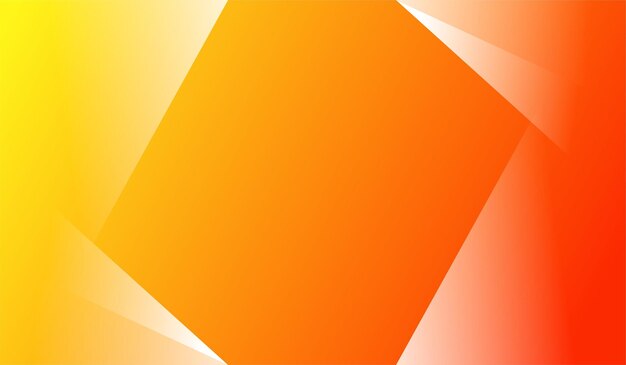 Fondo naranja y amarillo con un cuadrado en el medio
