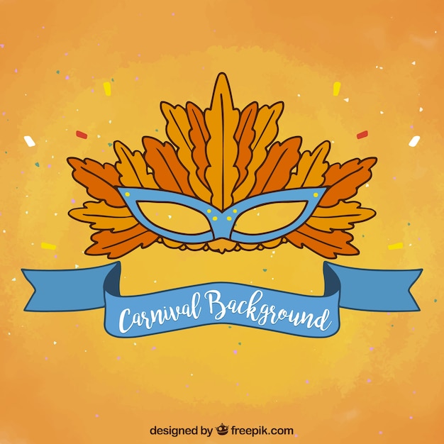 Fondo naranja de carnaval