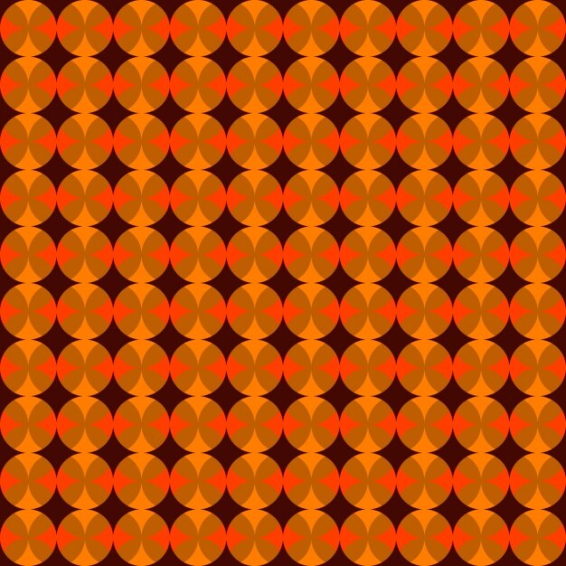 Fondo naranja con círculos superpuestos
