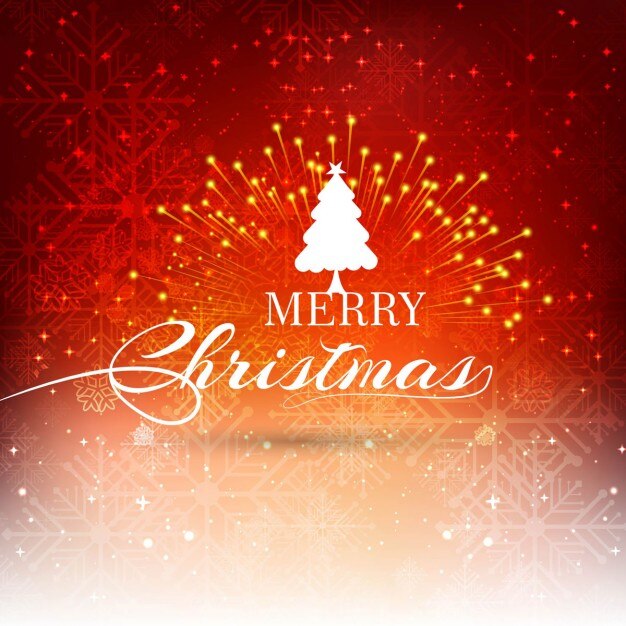 Fondo naranja con lettering para navidad