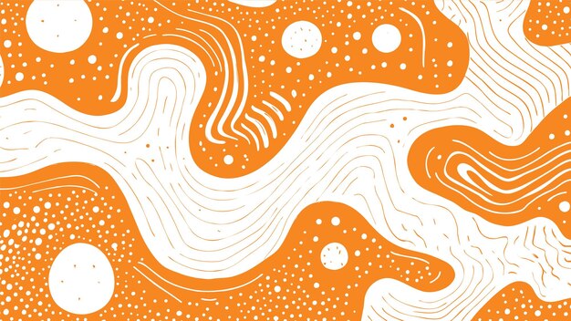 fondo naranja con patrones