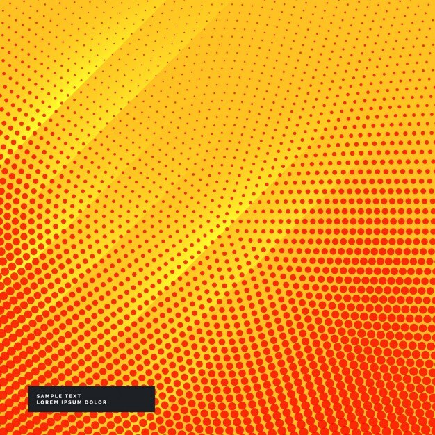 Fondo naranja con puntos