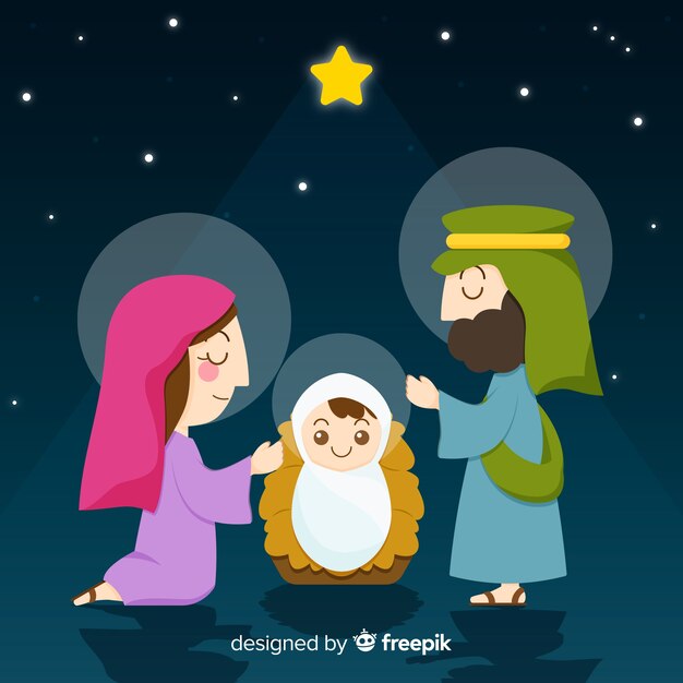 Fondo natividad plano