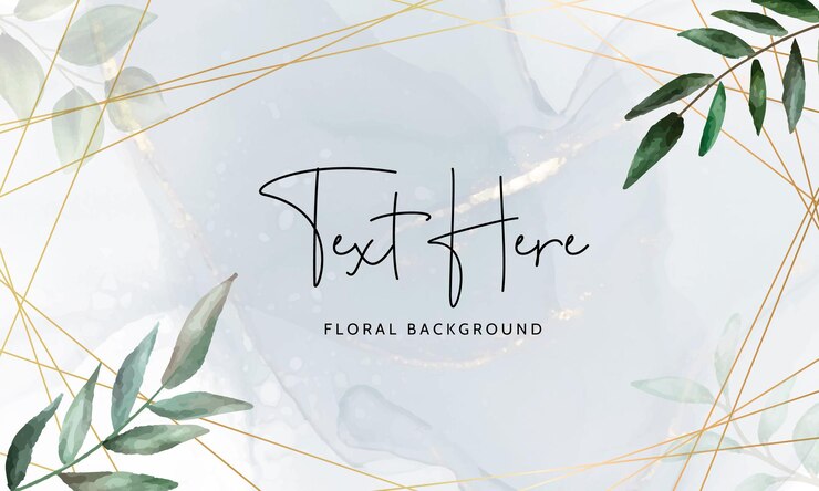 Fondo de naturaleza acuarela con hojas elegantes
