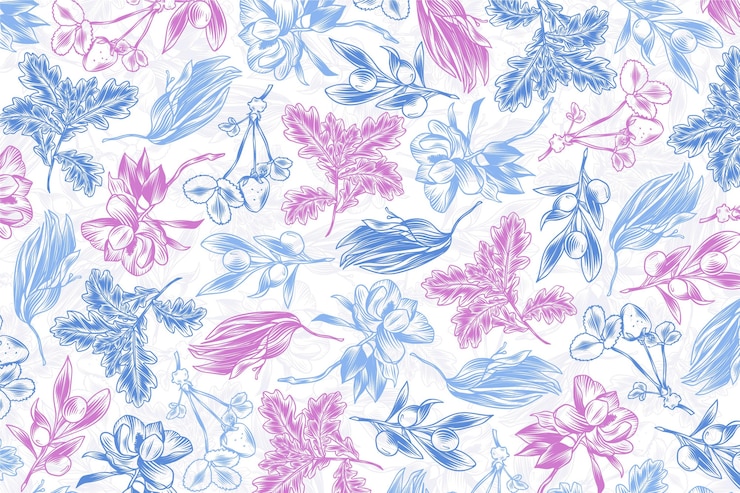 Vector gratuito fondo de naturaleza dibujado a mano grabado