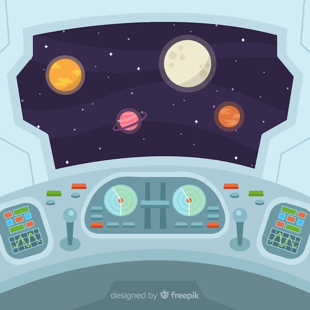 Fondo de nave espacial