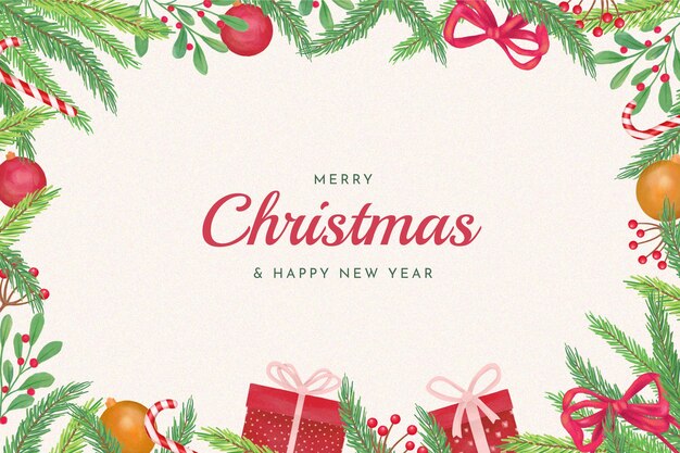 Fondo de Navidad acuarela