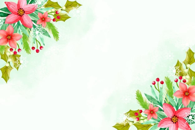 Fondo de Navidad en acuarela