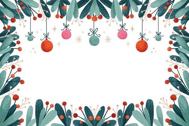 Fondo de navidad acuarela