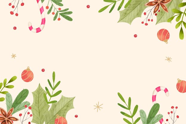 El fondo de Navidad en acuarela