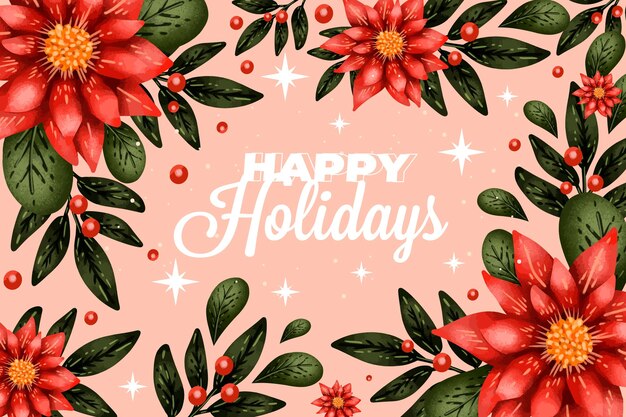Fondo de navidad acuarela