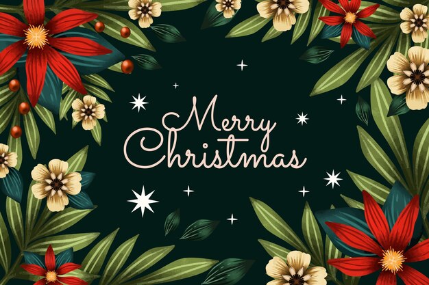 Fondo de Navidad en acuarela