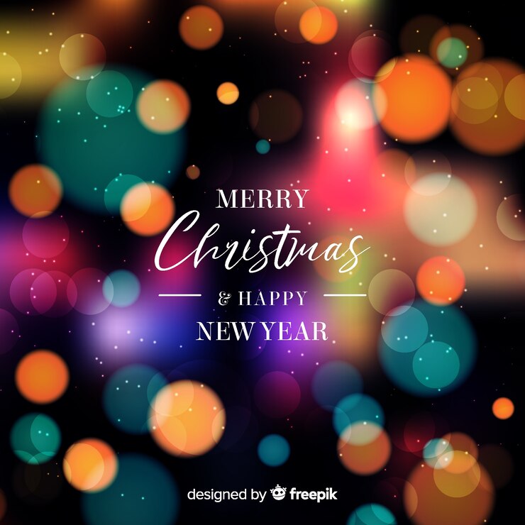 Vector gratuito fondo de navidad y año nuevo