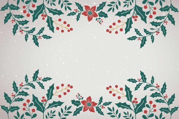 Fondo de Navidad en blanco para tarjeta de felicitación