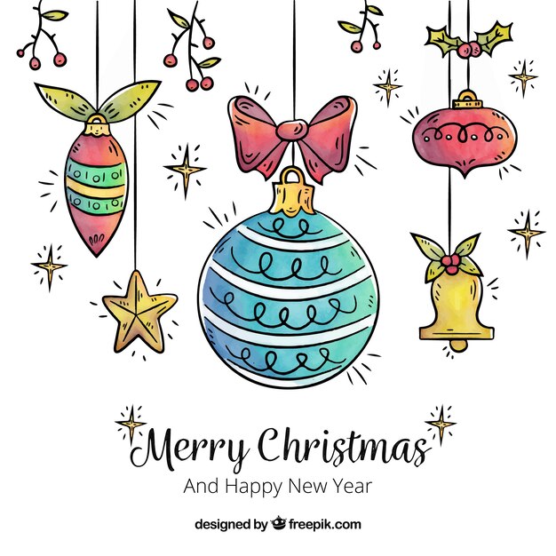 Fondo de navidad con bola