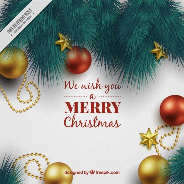 Fondo de navidad de bolas