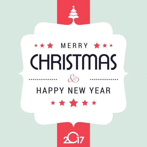 Fondo para navidad con una bonita etiqueta