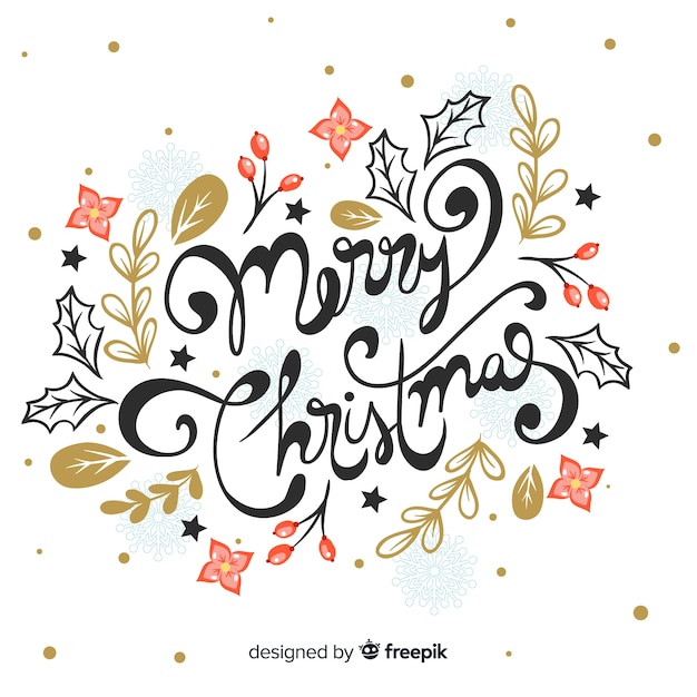 Fondo de navidad dibujado a mano