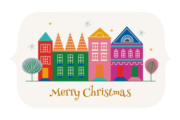 Fondo de navidad dibujado a mano