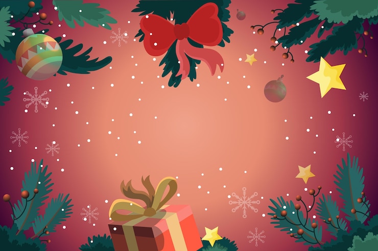 Vector gratuito fondo de navidad dibujado a mano