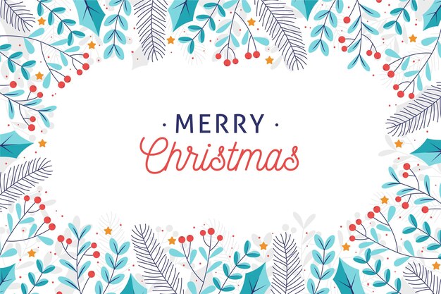 Fondo de navidad dibujado a mano