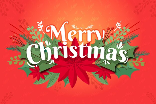 Fondo de navidad dibujado a mano