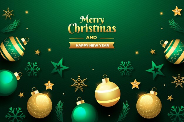 Fondo de navidad de diseño plano