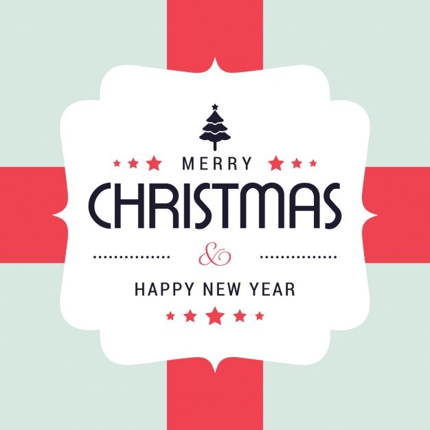 Fondo para navidad con una elegante etiqueta