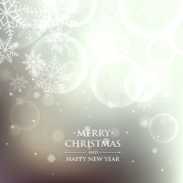 Fondo de navidad en estilo bokeh