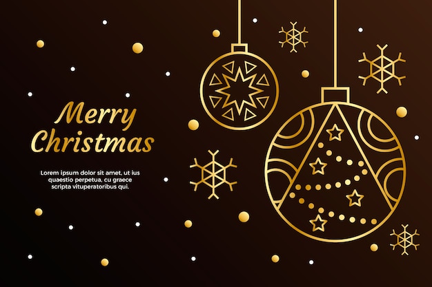 Vector gratuito fondo de navidad en estilo de contorno