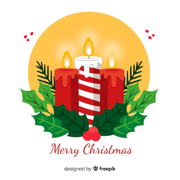 Fondo navidad grupo velas