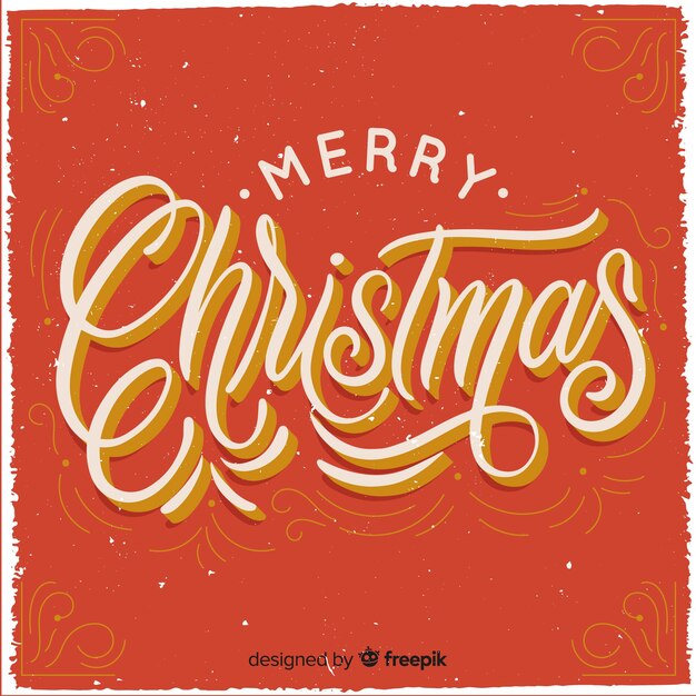 Fondo navidad lettering