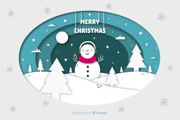 Fondo de Navidad en papel