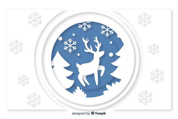Fondo de Navidad en papel