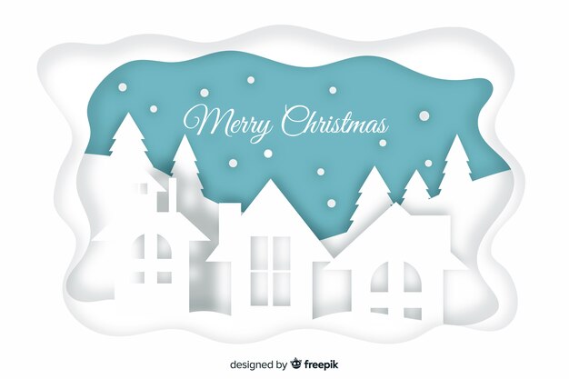Fondo de Navidad en papel