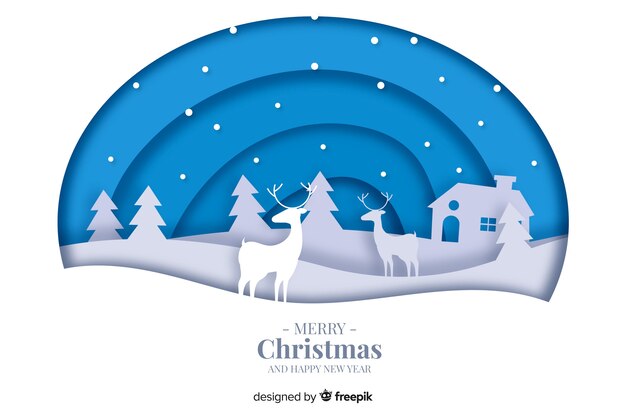 Fondo de Navidad en papel