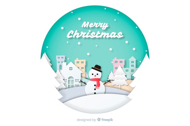 Fondo de Navidad en papel