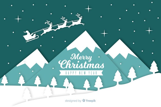 Fondo de Navidad en papel