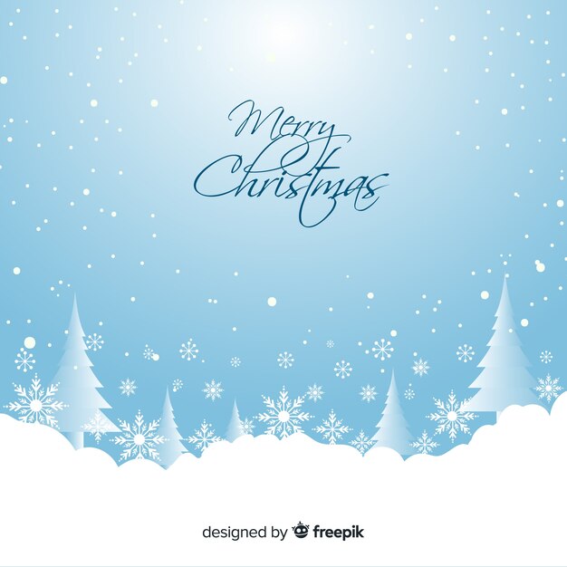 Fondo navidad pinos luminosos