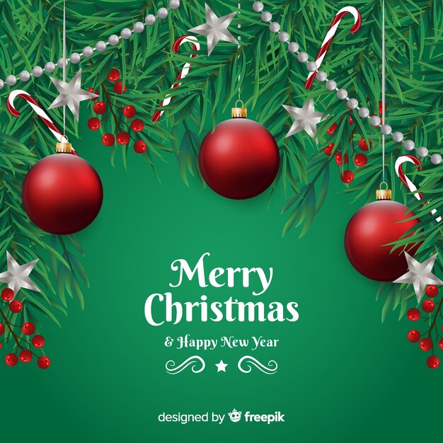 Fondo de navidad realista