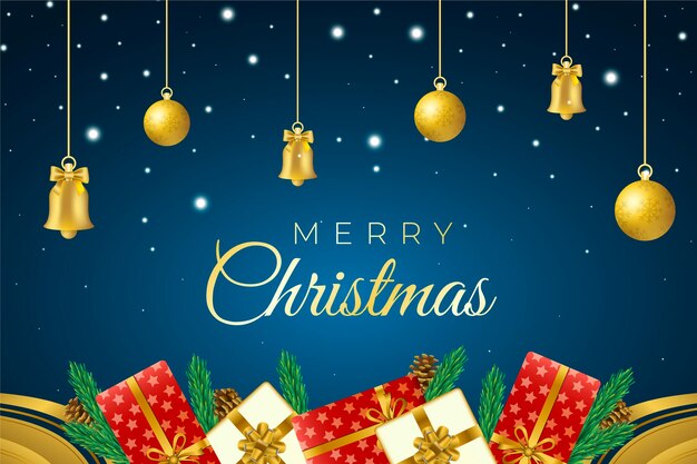 Fondo de navidad realista