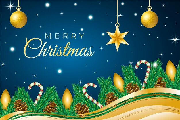 Fondo de navidad realista